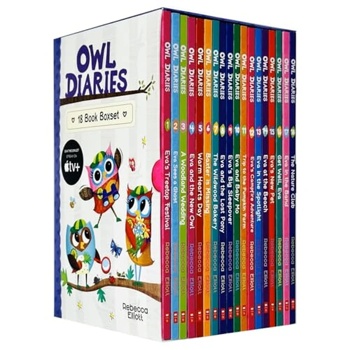Owl Diaries Collection 1-18 Books Box Set By Rebecca Elliott (Eva's Treetop Festival, Eva Sees a Ghost, A Woodland Wedding, Eva and the New Owl, Warm Hearts Day, Baxter Is Missing & More) by Koblit Ltd - Used - Very Good condition - CA$79.84