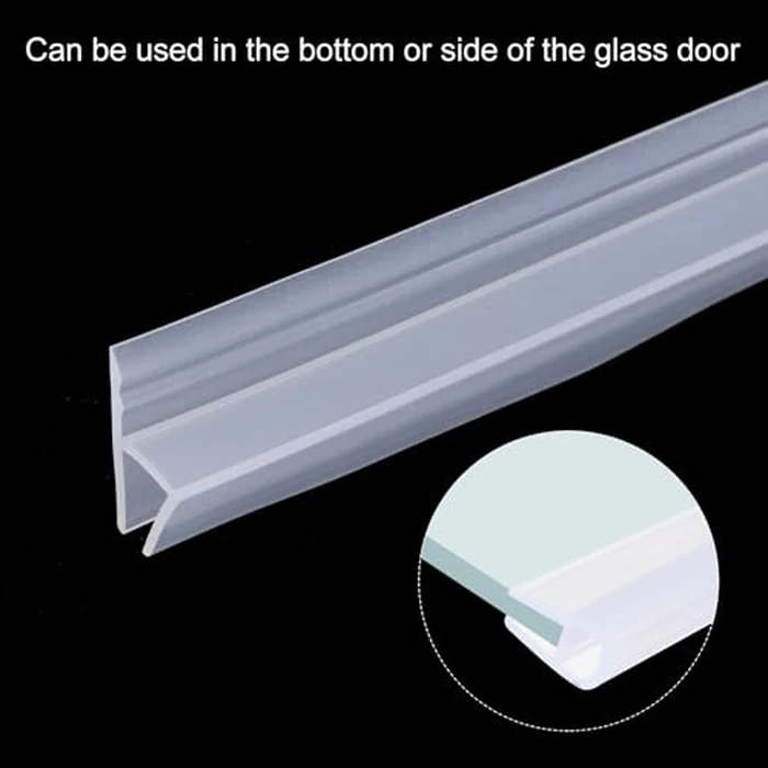 uxcell H-Type Shower Door Sweep, 5/16" Glass, 86.5" Long, Silicone, Clear by uxcell - Image 5