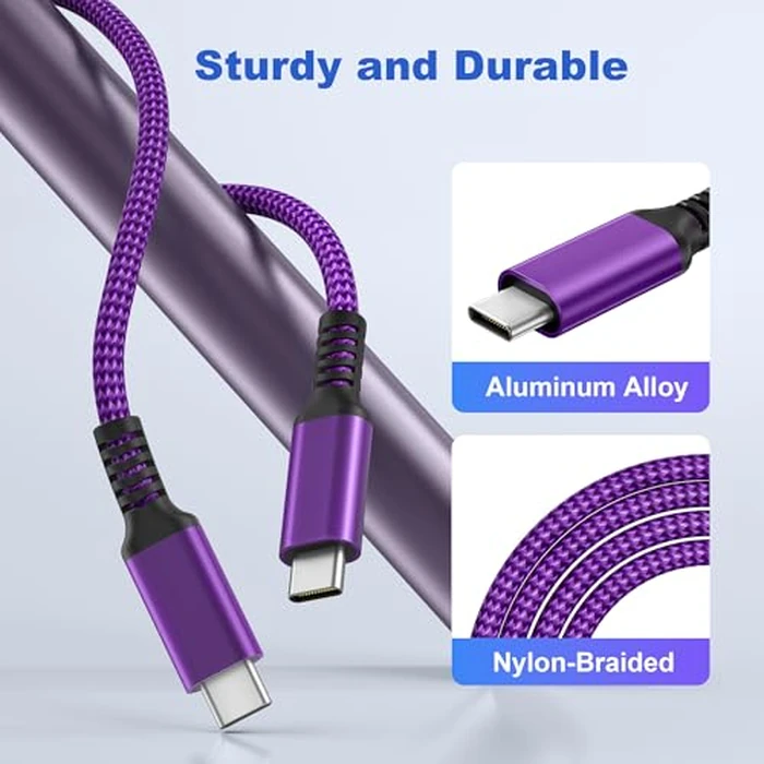 Basesailor USB Type C to C 60W Charging Cable with USB Adapter 10FT,Fast Car Charging Power Cord for iPhone 17 16 15 Pro Max Plus,Mac,iPad 10 Air 4 5 Mini 7 6,Samsung Galaxy S26 S25 S24,Z Flip Fold by Basesailor - Image 6