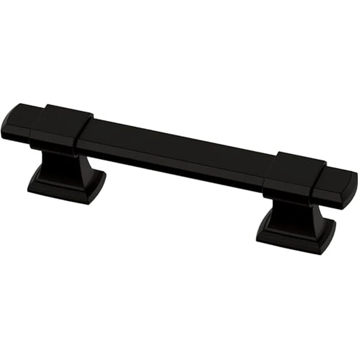 Franklin Brass Adjusta-Pull Chamfered Edge (5-Pack) Adjustable Drawer Pulls/Cabinet Handles 1-3/8" to 4" Hole Center Matte Black Hardware Kitchen Door, Drawers, Dressers, Furniture P49106-FB-B by Franklin Brass - Used - Good condition
