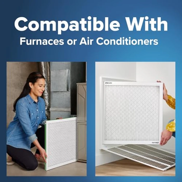 Filtrete 14x18x1 AC Furnace Air Filter, MPR 700, MERV 8, Tough on Pollen, Easy on Airflow, 3-Month Pleated 1-Inch Electrostatic Air Cleaning Filter, 2-Pack (Actual Size 13.81 x 17.81 x 0.81 in) by Filtrete - Image 5