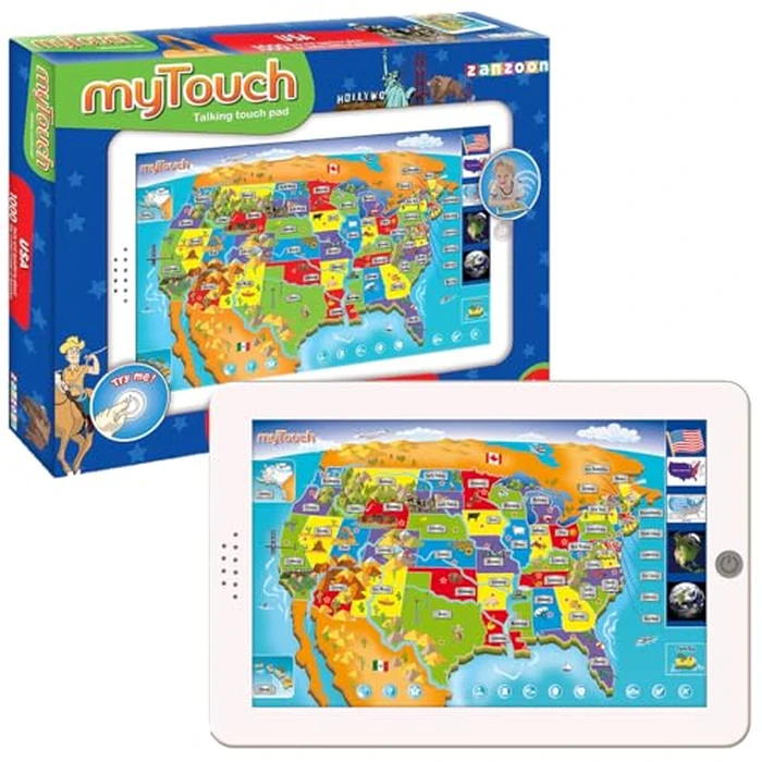 Zanzoon Educational Interactive myTouch USA Map Game - Explore States & Capitals with 1000 Facts - Learning Tool for Kids by Zanzoon - Image 8