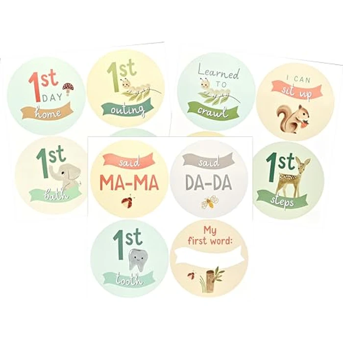 Baby's First Years: A Modern Memory Book with Keepsake Box, Baby Stamp Pad, and Milestone Stickers by PETER PAUPER PRESS - Image 8