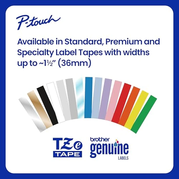 Brother Genuine TZe-S231 Black on White Laminated Tape for TZe-Compatible P-Touch Label Makers, 12 mm Wide x 8 m Long by Brother - Image 5