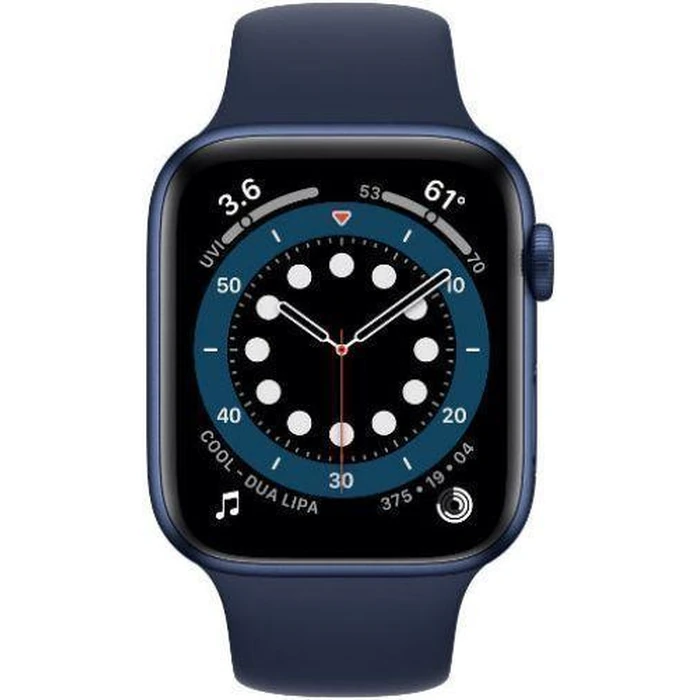 Apple Watch Series 6 (GPS) - 32GB - 40mm - Blue Aluminum Case with Deep Navy Rubber Sport Band by Apple - Refurbished - Excellent condition - US$119.48