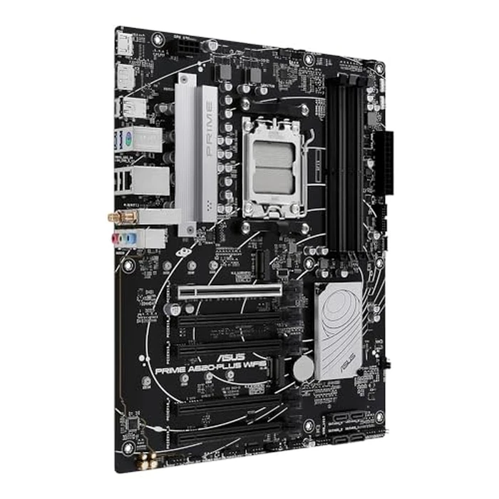 ASUS Prime A620-PLUS WIFI6 AMD A620 AM5 ATX Motherboard, DDR5, PCIe 4.0, Dual M.2 Slots, WiFi 6, DisplayPort/HDMI(TM), Rear & Front USB 5Gbps Type-C, SATA 6 Gbps, Two-Way AI Noise Cancelation, Aura Sync by ASUS - Image 2