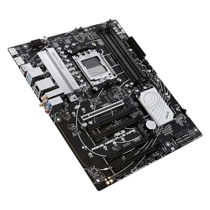 ASUS Prime A620-PLUS WIFI6 AMD A620 AM5 ATX Motherboard, DDR5, PCIe 4.0, Dual M.2 Slots, WiFi 6, DisplayPort/HDMI(TM), Rear & Front USB 5Gbps Type-C, SATA 6 Gbps, Two-Way AI Noise Cancelation, Aura Sync by ASUS - Image 3