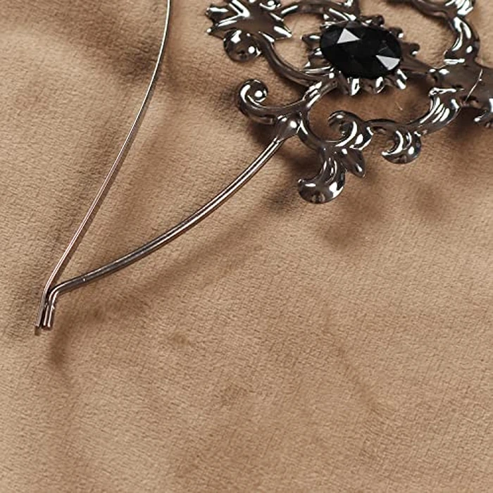 L'VOW Gothic Mary Halo Crown Baroque Saint Headband Wedding Headpiece Tiara and Crown for Women and Girl(Silver-S1) by L'VOW - Image 6