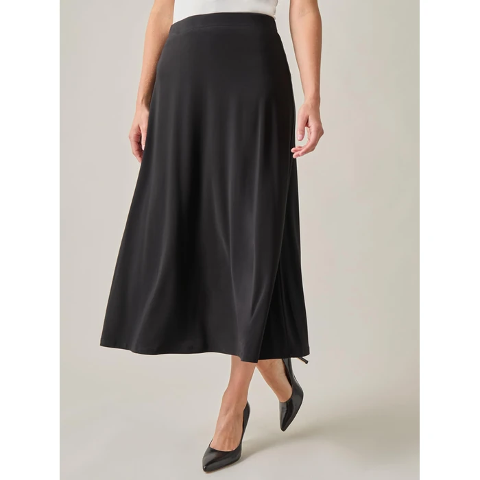 Kasper Missy Pull ON A-LINE Maxi Skirt, Black, S by Kasper - Image 2