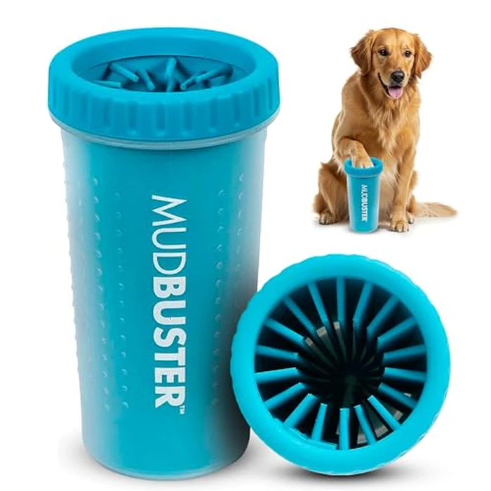 Dexas Blue Large Dog Paw Cleaner for Dogs - Premium Quality Pet Supplies and Dog Accessories - Easy to Use and Clean, Mess Free, Essential Dog Product by Dexas - Used - Good condition - CA$22.48