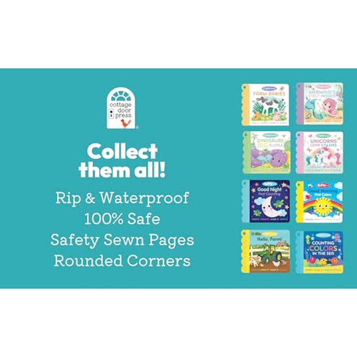 Tuffy Good Morning First Colors Book - Washable, Chewable, Unrippable Pages With Hole For Stroller Or Toy Ring, Teether Tough (A Tuffy Book) by Cottage Door Press - Image 3