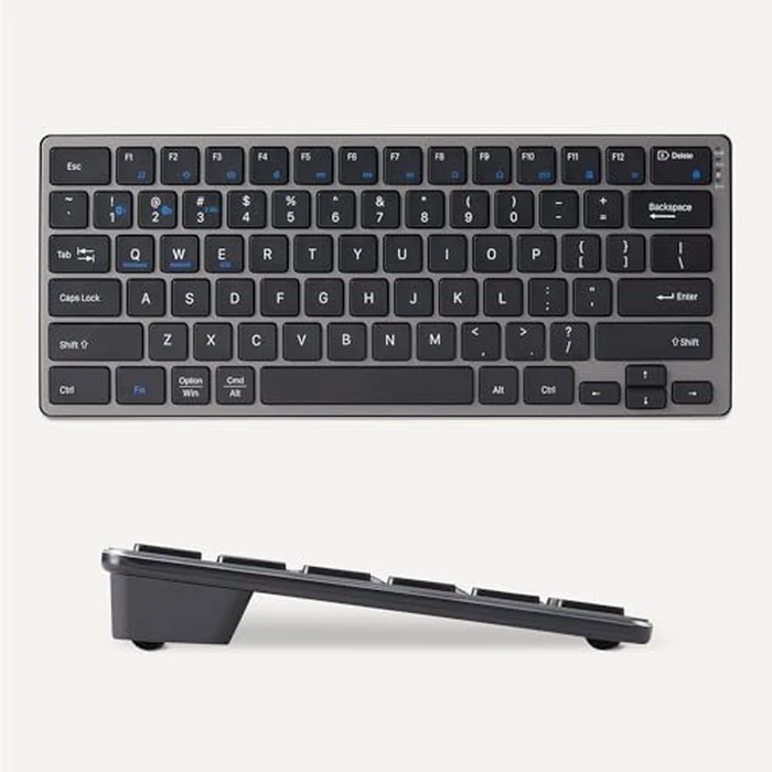 Amazon Basics Tablet Wireless Keyboard, Portable Compatible w/PC, MacOS, Laptop, Smartphone, Tablet by Amazon Basics - Image 5