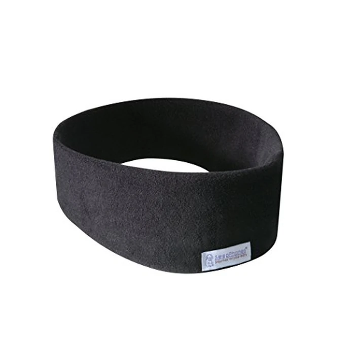 AcousticSheep SleepPhones Wireless | Bluetooth Headphones for Sleep, Travel, and More | The Original and Most Comfortable Headphones for Sleeping | Midnight Black - Fleece Fabric (Size L) by SleepPhones - Used - Good condition - CA$76.78