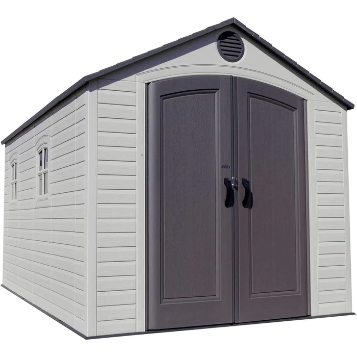 Lifetime 6402 8 ft. x 12.5 ft. Resin Outdoor Storage Shed - Desert Sand by Lifetime - Image 1
