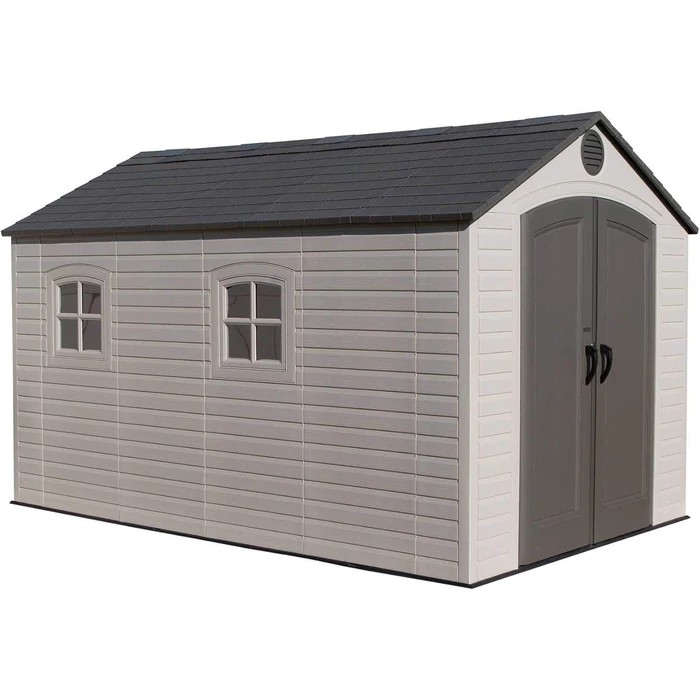 Lifetime 6402 8 ft. x 12.5 ft. Resin Outdoor Storage Shed - Desert Sand by Lifetime - Image 2