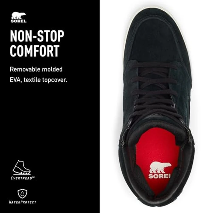 Sorel Out N About Wedge II Black/Sea Salt 9 B (M) by Sorel - Image 5