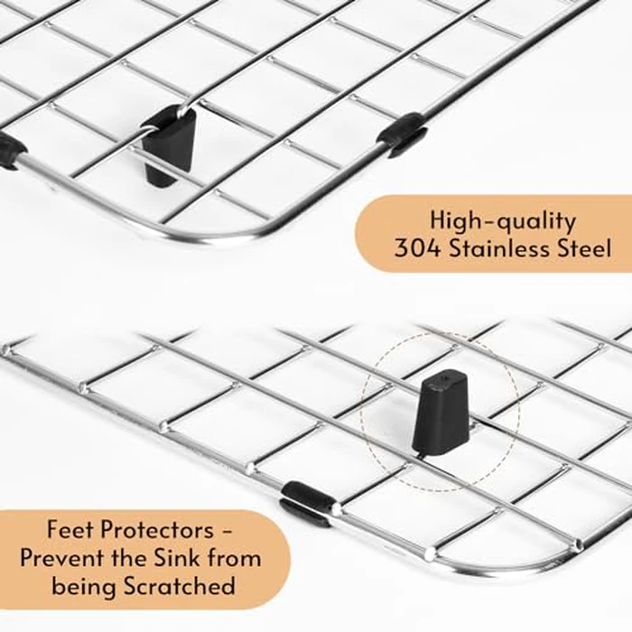 Sink Rack Protector Compatible with Kohler K 6488 and K 6489 Accessories: Stainless Steel Sink Rack for Bottom of Kitchen Sink by BSRTOP - Image 4