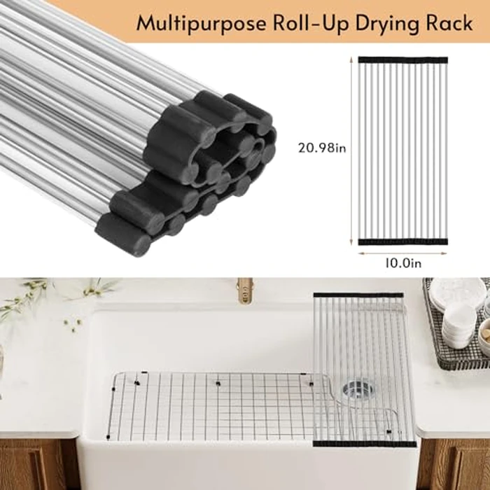 Sink Rack Protector Compatible with Kohler K 6488 and K 6489 Accessories: Stainless Steel Sink Rack for Bottom of Kitchen Sink by BSRTOP - Image 5