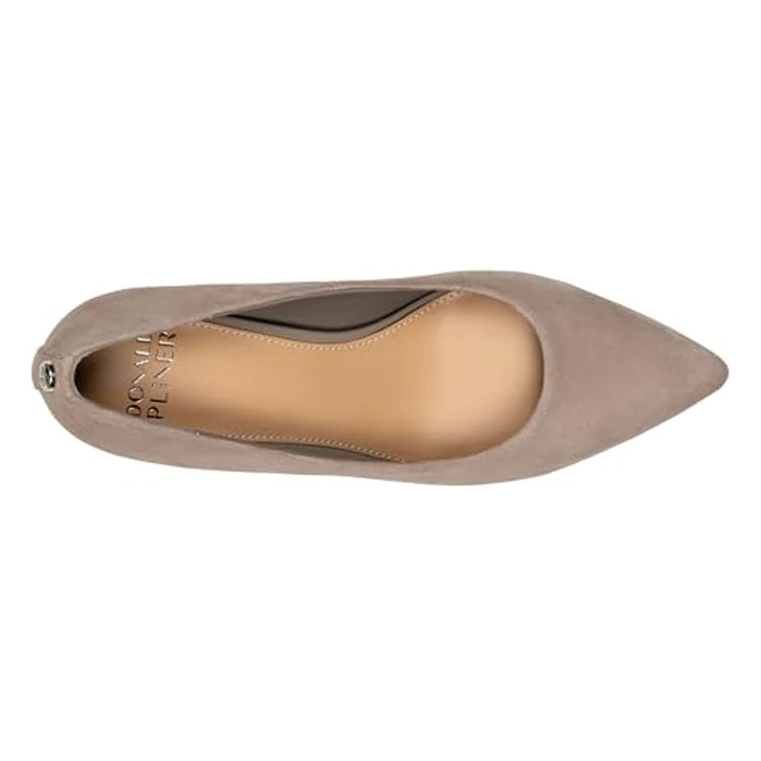 Donald Pliner Women’s Calibra Kitten Heel Pumps, Size 9 in Taupe Suede, Business Casual Dress Shoes for Women, Comfortable Practical Ladies Footwear for Everday Work and Events by Donald J Pliner - Image 5
