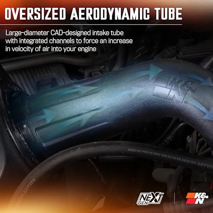 K&N NextGen Cold Air Intake System: High-Flow Cotton Filter: Compatible with 2013-2024 RAM 1500, 1500 Classic; 50-1564 by K&N - Image 7