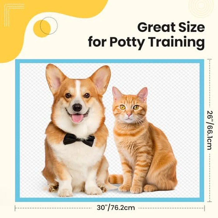 Extra Large Puppy Pads 50 Count | 30x26 Inch XL Potty Pads for Dogs | Super Absorbent Disposable Dog Pads Heavy Duty | Piddle Pads for Pet Training by vjj - Image 5
