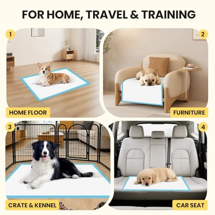 Extra Large Puppy Pads 50 Count | 30x26 Inch XL Potty Pads for Dogs | Super Absorbent Disposable Dog Pads Heavy Duty | Piddle Pads for Pet Training by vjj - Image 7