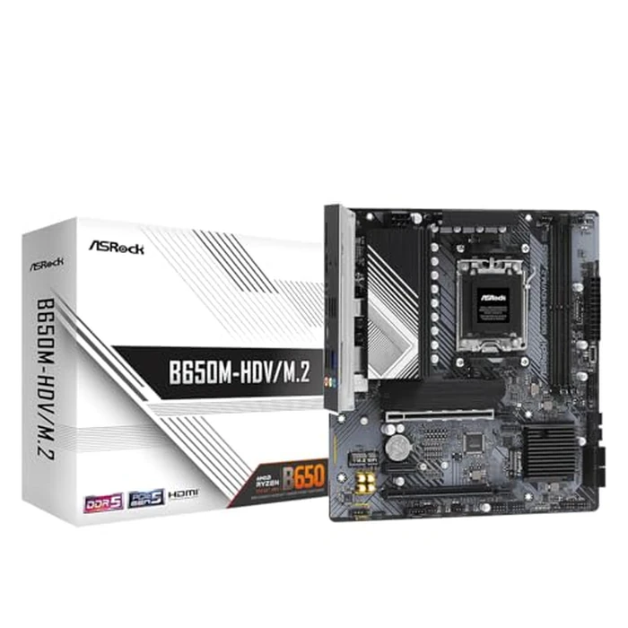 ASROCK B650M-HDV/M.2 Supports AMD Socket AM5 Ryzen 7000 Series Processors by ASRock - Used - Like New condition - US$74.98