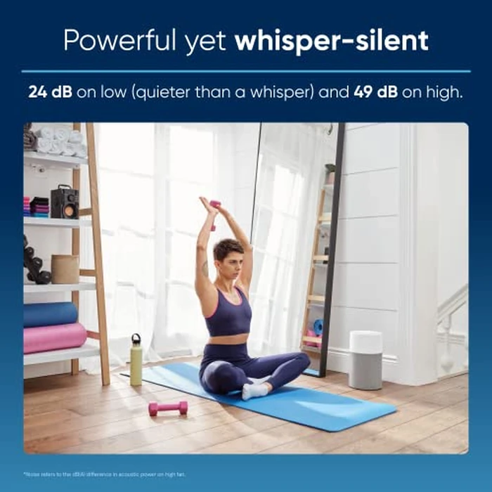 BLUEAIR Air Purifiers for Bedroom, HEPASilent Small Room Air Purifiers for Home, for Pets Allergies Air Cleaner, Virus Air Purifier for Dust, Baby Air Purifier for Nursery Blue Pure 511 by BLUEAIR - Image 3