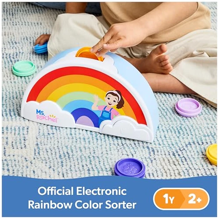 Ms. Rachel Official Electronic Rainbow Color Sorter with Lights, Music & Sounds, 7 Colors, Educational Toys & Toddler Toys for Girls & Boys Ages 1-2+ by Ms. Rachel - Image 2