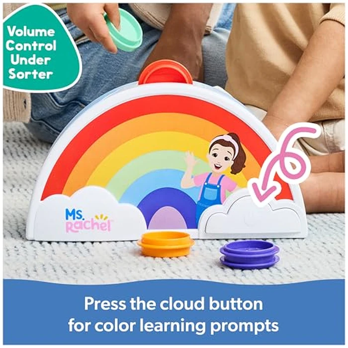 Ms. Rachel Official Electronic Rainbow Color Sorter with Lights, Music & Sounds, 7 Colors, Educational Toys & Toddler Toys for Girls & Boys Ages 1-2+ by Ms. Rachel - Image 4