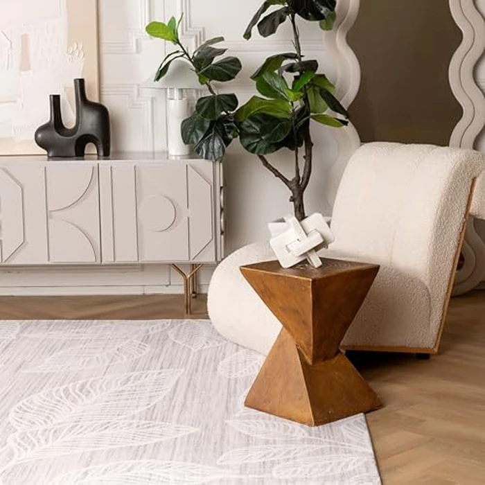Rug Branch Arbor 8' x 11' (7'7" x 10'10") Cream/Beige Botanical Leaf Indoor Area Rug, Contemporary, Medium Pile, Stain-Resistant Carpet - Living Room, Bedroom, Dining Room, and Kitchen by Rug Branch - Image 2