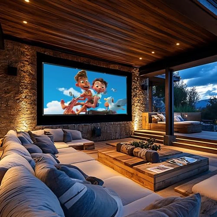 STWUI Projector Screen - 100 inch Projector Screen 16:9 Washable Foldable Portable Projector Movies Screen for Home Theater Outdoor Indoor Projector Screen by STWUI - Image 8