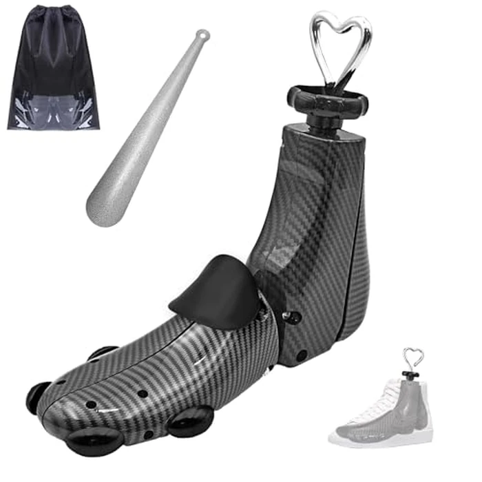 JJDPARTS Shoe Stretcher Women, 1 Pcs Boot Stretcher for Cowboy Boots, Adjustable Boot Wide Feet, Shoe Tree Shape Adjustable Unisex Boot Stretcher for Women Men（S For Wm's 8-10, Men's 7-9 （Black 1pcs） by JJDPARTS - Used - Very Good condition - US$18.54