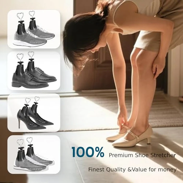 JJDPARTS Shoe Stretcher Women, 1 Pcs Boot Stretcher for Cowboy Boots, Adjustable Boot Wide Feet, Shoe Tree Shape Adjustable Unisex Boot Stretcher for Women Men（S For Wm's 8-10, Men's 7-9 （Black 1pcs） by JJDPARTS - Image 7