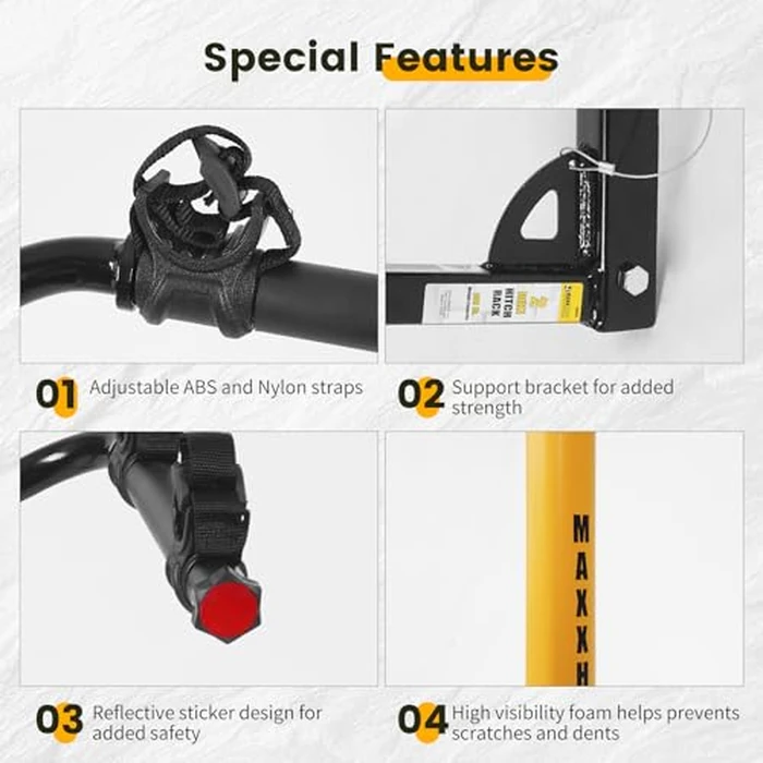MaxxHaul 50025 Hitch Mount 2 Bike Rack For Cars, Trucks, SUV's, Minivans - 100 lb. Capacity by MAXXHAUL - Image 5