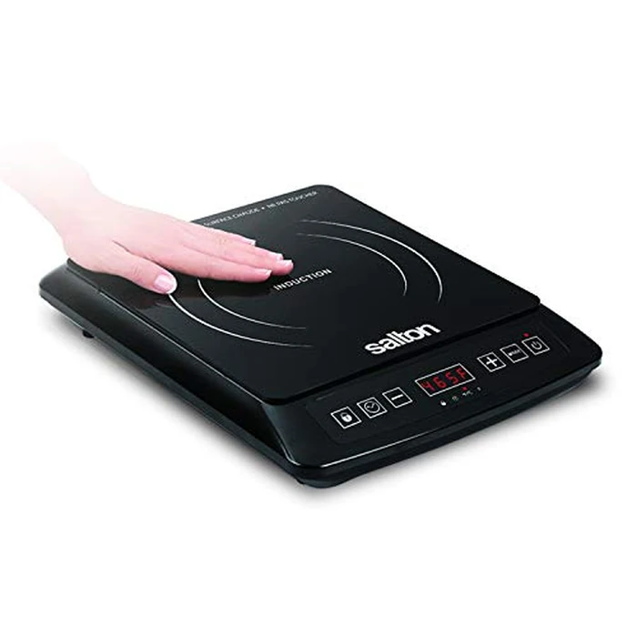 Salton Portable Induction Cooktop 1500 Watts Single Countertop Burner 8 Cooking Levels (60 degreesC to 240 degreesC) Cool-Touch Surface Timer with Auto Shut-Off 100% Canadian-owned & operated by Salton - Image 3