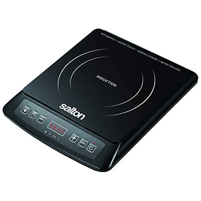 Salton Portable Induction Cooktop 1500 Watts Single Countertop Burner 8 Cooking Levels (60 degreesC to 240 degreesC) Cool-Touch Surface Timer with Auto Shut-Off 100% Canadian-owned & operated by Salton - Image 5