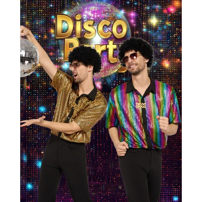 minkasic Mens 70's Disco Outfit Retro 70s Mens Costume for Adults Perfect 70's Theme Clothes for Parties by minkasic - Image 5