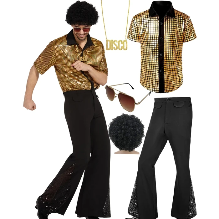 minkasic Mens 70's Disco Outfit Retro 70s Mens Costume for Adults Perfect 70's Theme Clothes for Parties by minkasic - Image 8
