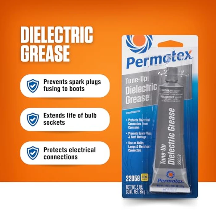 Permatex 22058 Dielectric Tune-Up Grease, 3oz. - High Performance Dielectric Grease Used to Protect Terminals, Spark Plugs, Wiring and Other Electrical Connections Against Salt, Dirt, and Corrosion by Permatex - Image 3