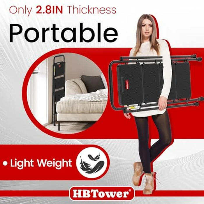 HBTower Step Ladder, Step Stool Foldable for Adults with Wide Anti-Slip Pedal, Lightweight 4 Step Ladders for Home by HBTower - Image 3
