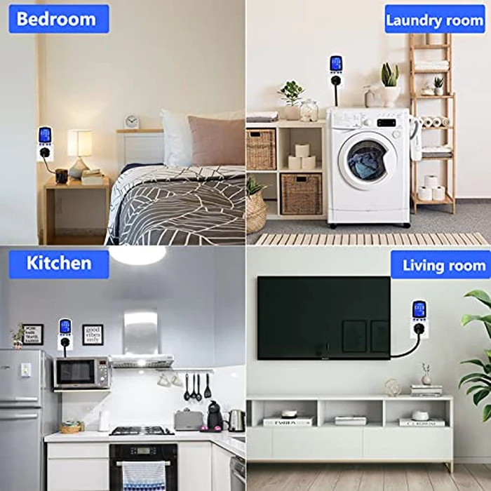 Upgraded Watt Power Meter Plug Home Electrical Usage Monitor Consumption, Energy Voltage Amps Kill Tester with Backlight, Overload Protection, 7 Modes Display by MECHEER - Image 7