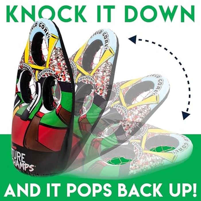 Franklin Sports Kids Football Target Toss Game with 3 Target Holes - 2 7.25" Footballs Included with Pump - 45" Tall by Franklin Sports - Image 5