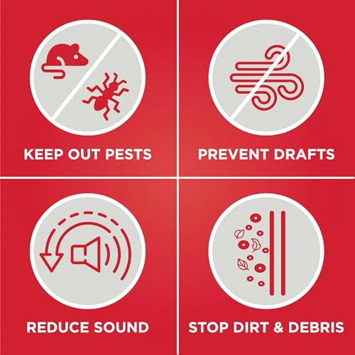 M-D Building Products Vinyl Cinch U-Shape Door Bottom Seal, Slide-On Weatherstripping Draft Stopper, Easy to Install, Fits 36” x 1-3/4” Doors, Fills 3/8”- 3/4” Gaps, 43339, Black by M-D Building Products - Image 5