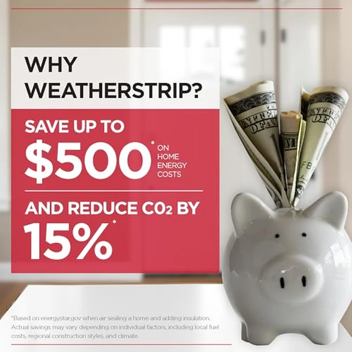 M-D Building Products Vinyl Cinch U-Shape Door Bottom Seal, Slide-On Weatherstripping Draft Stopper, Easy to Install, Fits 36” x 1-3/4” Doors, Fills 3/8”- 3/4” Gaps, 43339, Black by M-D Building Products - Image 8