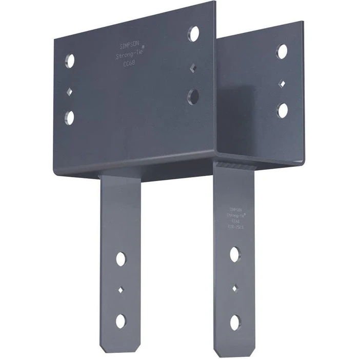 Simpson Strong-Tie CC68 Column Cap for 6x Beam | 8x Post - Grey by Simpson Strong-Tie - Refurbished - Premium condition