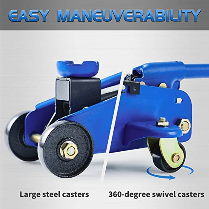 Tonda Floor Jack, Hydraulic Portable Car Jack, 2 Ton (3,800 lb) Capacity, Blue by TONDA - Image 5