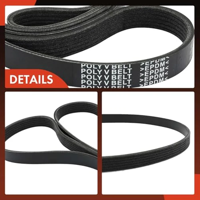 A-Premium Engine Serpentine Drive Belt Compatible with Ford, Subaru, Kia, Lincoln, Chevy, GMC, Isuzu, Mercury & Renault Cars - F-250, F-350, Taurus, E-350 Econoline, Outback, Crosstrek, Legacy & More by A-premium - Image 7