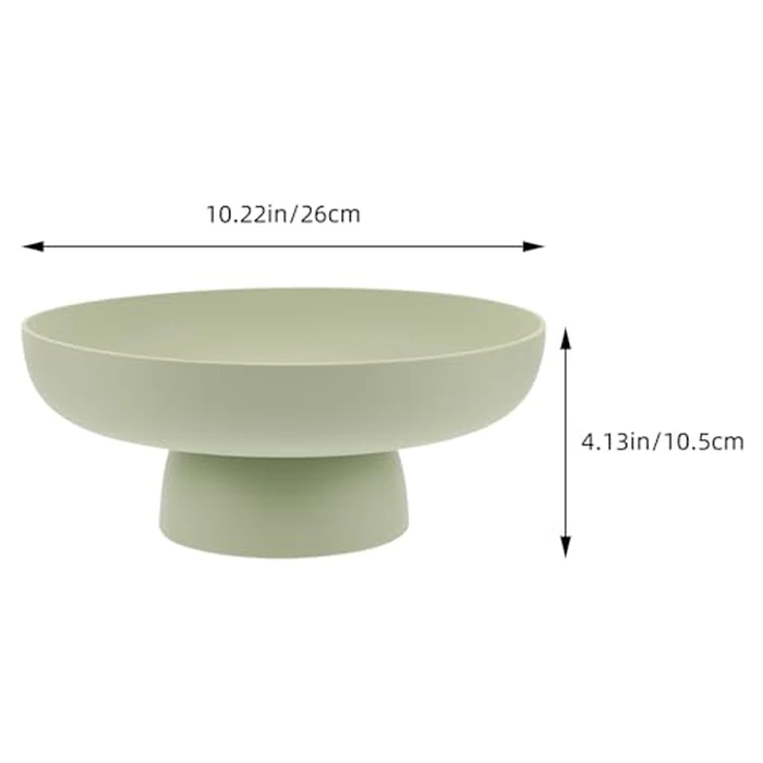 Luxshiny High Base Fruit Draining Bowl Portable Fruit Basket Decorative Holder Multi-Function Snack and Dessert Stand for Home Parties Events 10.23X10.23X4.13In by Luxshiny - Image 6