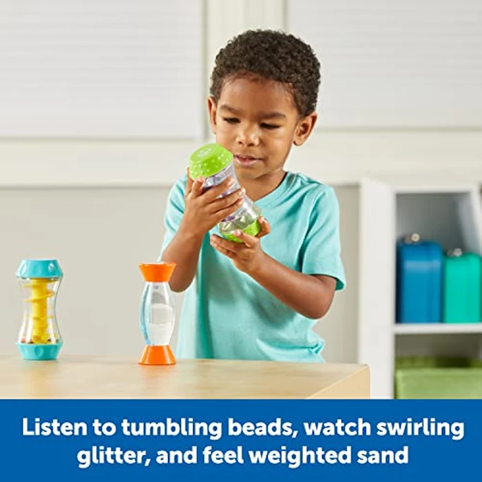 Learning Resources Sensory Trio Fidget Tubes - Sensory Toys for Toddlers, Calming Kids Fidget Toys, Classroom Calm Down Corner Supplies, Special Needs Travel Fidgets, Preschool Quiet Time Items by Learning Resources - Image 4